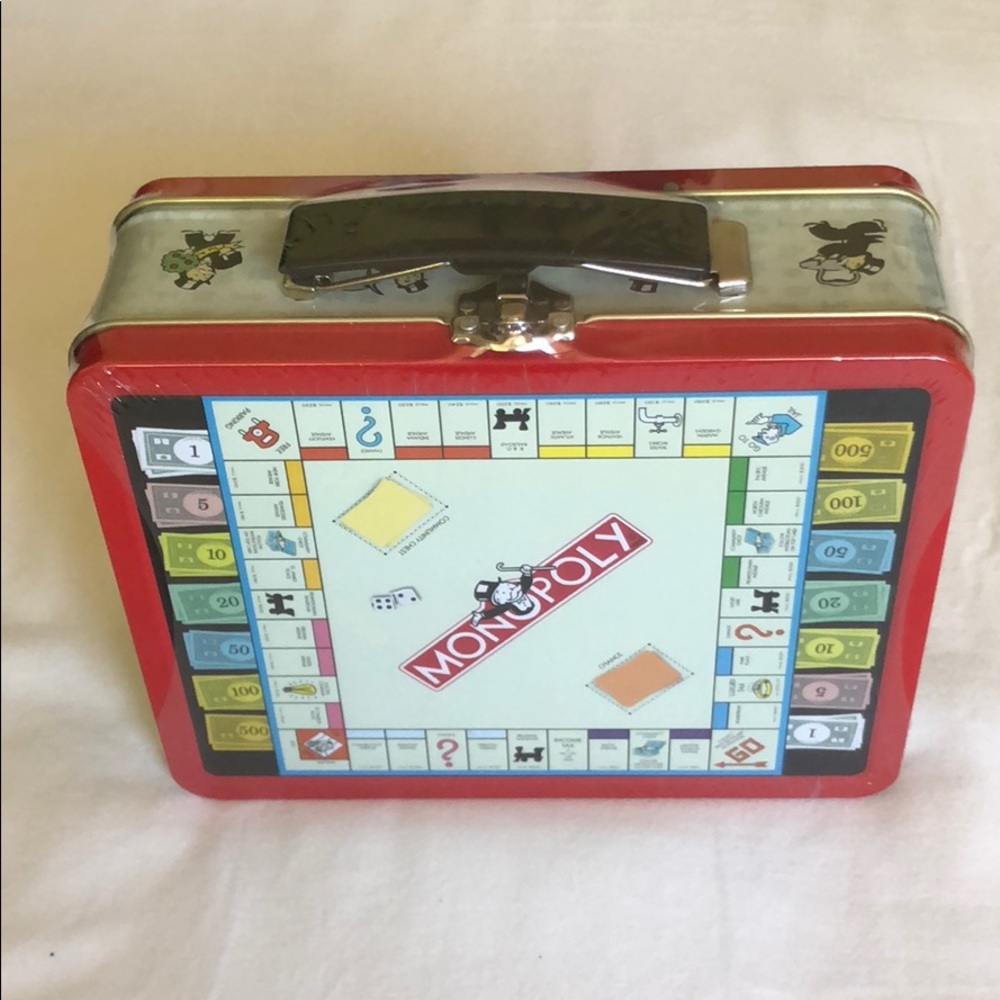 Vintage Monopoly Tin Lunchbox From 1997